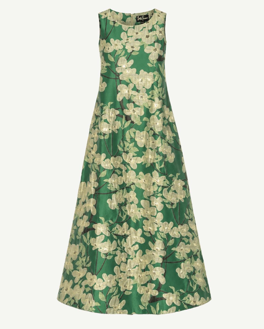 NATASHA dress Dogwood Green - Lesley Evers-Dress-gown-natasha