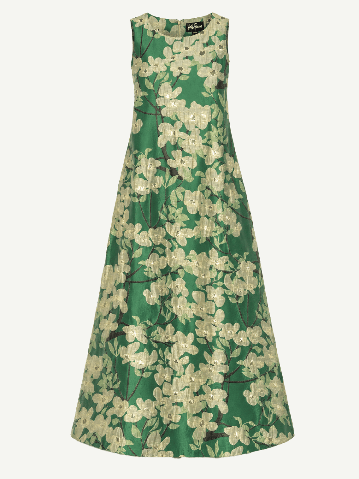 NATASHA dress Dogwood Green - Lesley Evers-Dress-gown-natasha