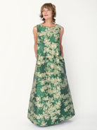 NATASHA dress Dogwood Green - Lesley Evers-Dress-gown-natasha