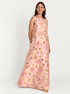 NATASHA dress Garden Wall Blush - Lesley Evers-Dress-gown-natasha