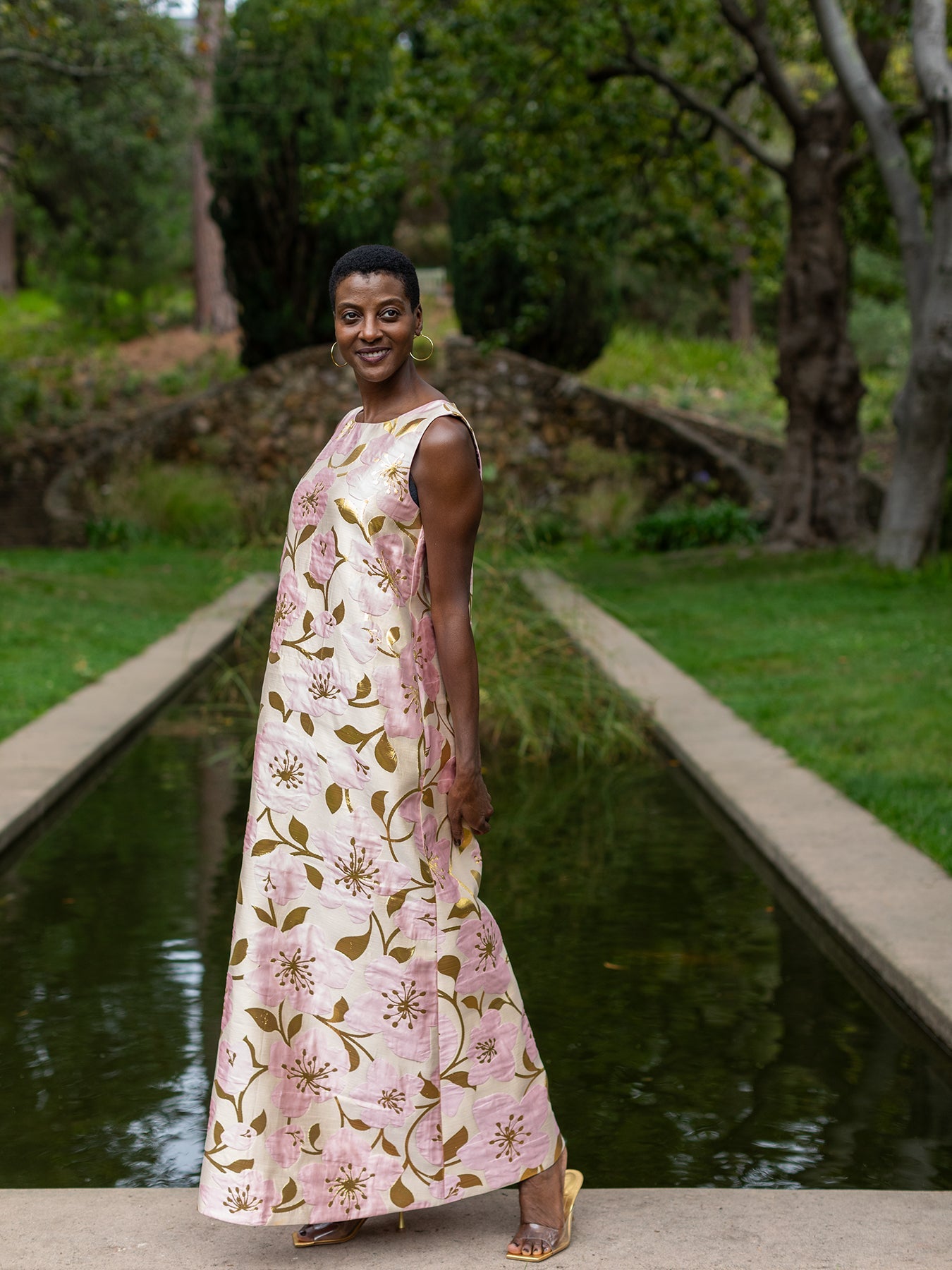 NATASHA dress Garden Wall Blush - Lesley Evers - Dress - Shop - Shop/All Products