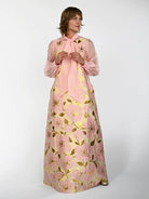 NATASHA dress Garden Wall Blush - Lesley Evers-Dress-gown-natasha