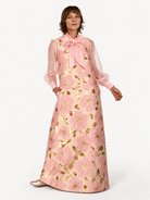 NATASHA dress Garden Wall Blush - Lesley Evers-Dress-gown-natasha