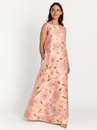 NATASHA dress Garden Wall Blush - Lesley Evers-Dress-gown-natasha