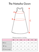 NATASHA dress Garden Wall Blush - Lesley Evers-Dress-gown-natasha
