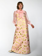 NATASHA dress Garden Wall Blush - Lesley Evers-Dress-gown-natasha