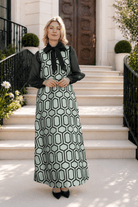 NATASHA dress Pavilion Mint - Lesley Evers-Dress-gown-natasha