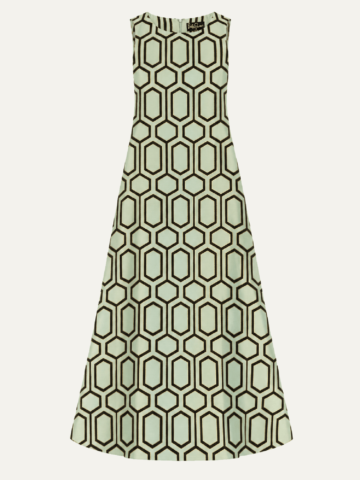 NATASHA dress Pavilion Mint - Lesley Evers-Dress-gown-natasha
