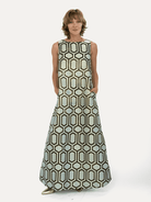 NATASHA dress Pavilion Mint - Lesley Evers-Dress-gown-natasha