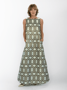 NATASHA dress Pavilion Mint - Lesley Evers-Dress-gown-natasha