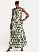 NATASHA dress Pavilion Mint - Lesley Evers-Dress-gown-natasha