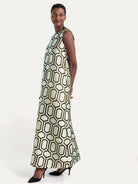 NATASHA dress Pavilion Mint - Lesley Evers-Dress-gown-natasha