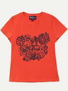 NELLIE graphic tee Bonanza Orange and Navy - Lesley Evers-bonanza-graphic-graphic tee