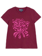 NELLIE graphic tee Serendipity Burgundy - Lesley Evers-graphic-graphic tee-nellie