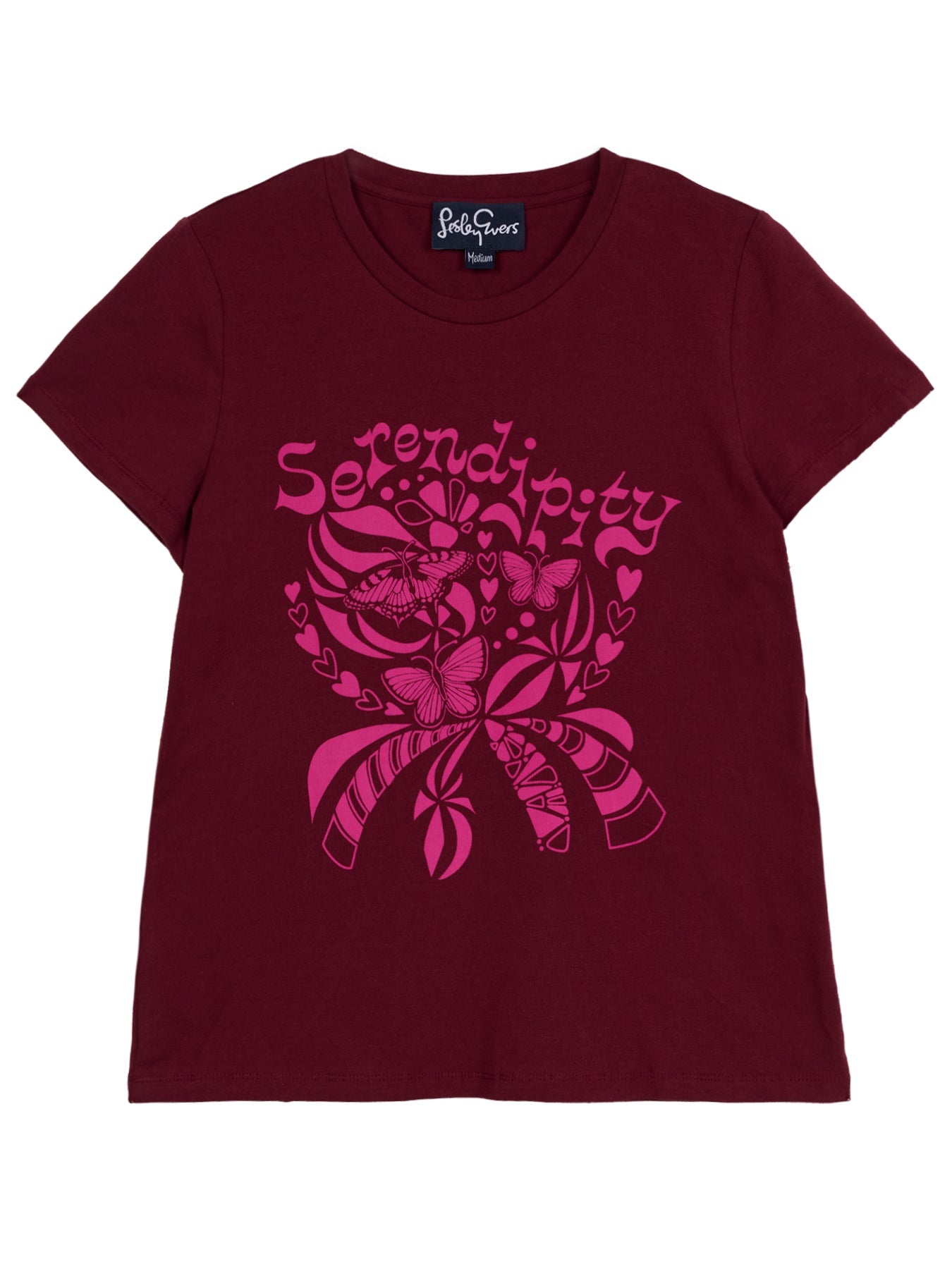 NELLIE graphic tee Serendipity Burgundy - Lesley Evers - graphic - graphic tee - nellie