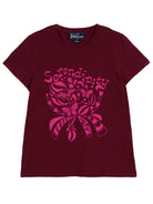 NELLIE graphic tee Serendipity Burgundy - Lesley Evers - graphic - graphic tee - nellie