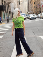 NELLIE graphic tee Serendipity Green - Lesley Evers - graphic - graphic tee - nellie