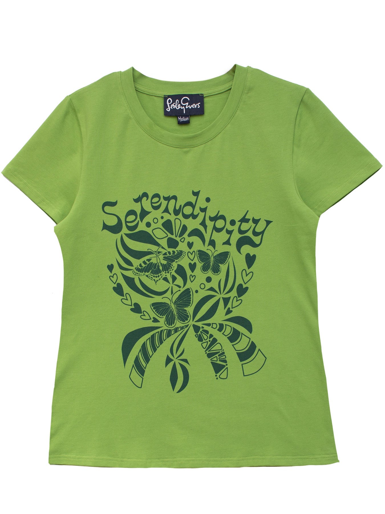 NELLIE graphic tee Serendipity Green - Lesley Evers - graphic - graphic tee - nellie