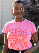 NELLIE graphic tee Serendipity Pink and Red - Lesley Evers - graphic - graphic tee - nellie