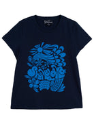 NELLIE graphic tee Shakalaka Navy - Lesley Evers - graphic - graphic tee - nellie