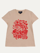 NELLIE graphic tee Shakalaka Peach - Lesley Evers-graphic-graphic tee-nellie