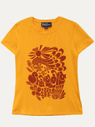 NELLIE graphic tee Shakalaka Yellow and Burgundy - Lesley Evers-graphic-graphic tee-nellie