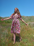 NINA dress Flower Fresco Pink - Lesley Evers - Dress - Nina - Shop