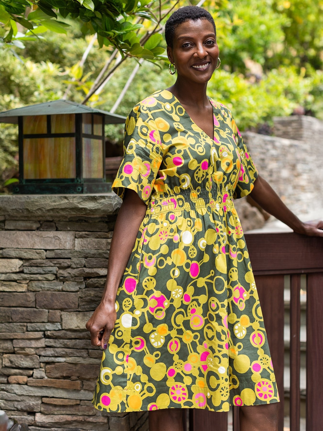 NINA dress Kinetic Green – Lesley Evers