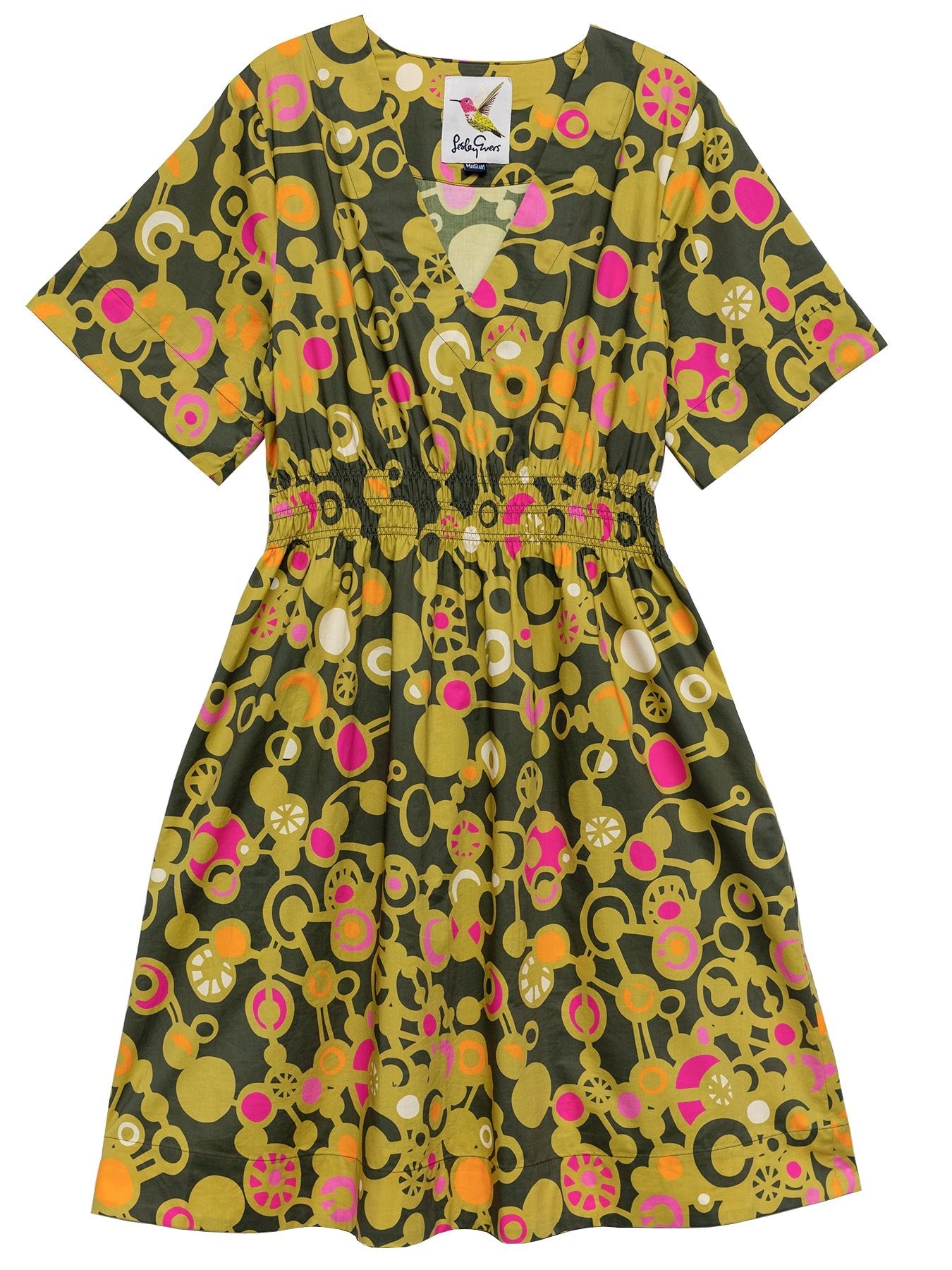 NINA dress Kinetic Green – Lesley Evers