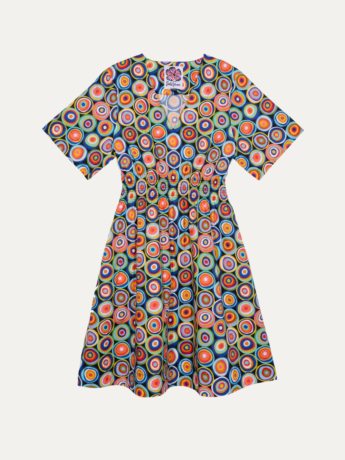 NINA dress Pismo Multi – Lesley Evers