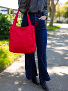 NORA tote Red - Lesley Evers - Accessories - carryon bag - Giftable