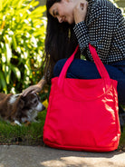 NORA tote Red - Lesley Evers - Accessories - carryon bag - Giftable