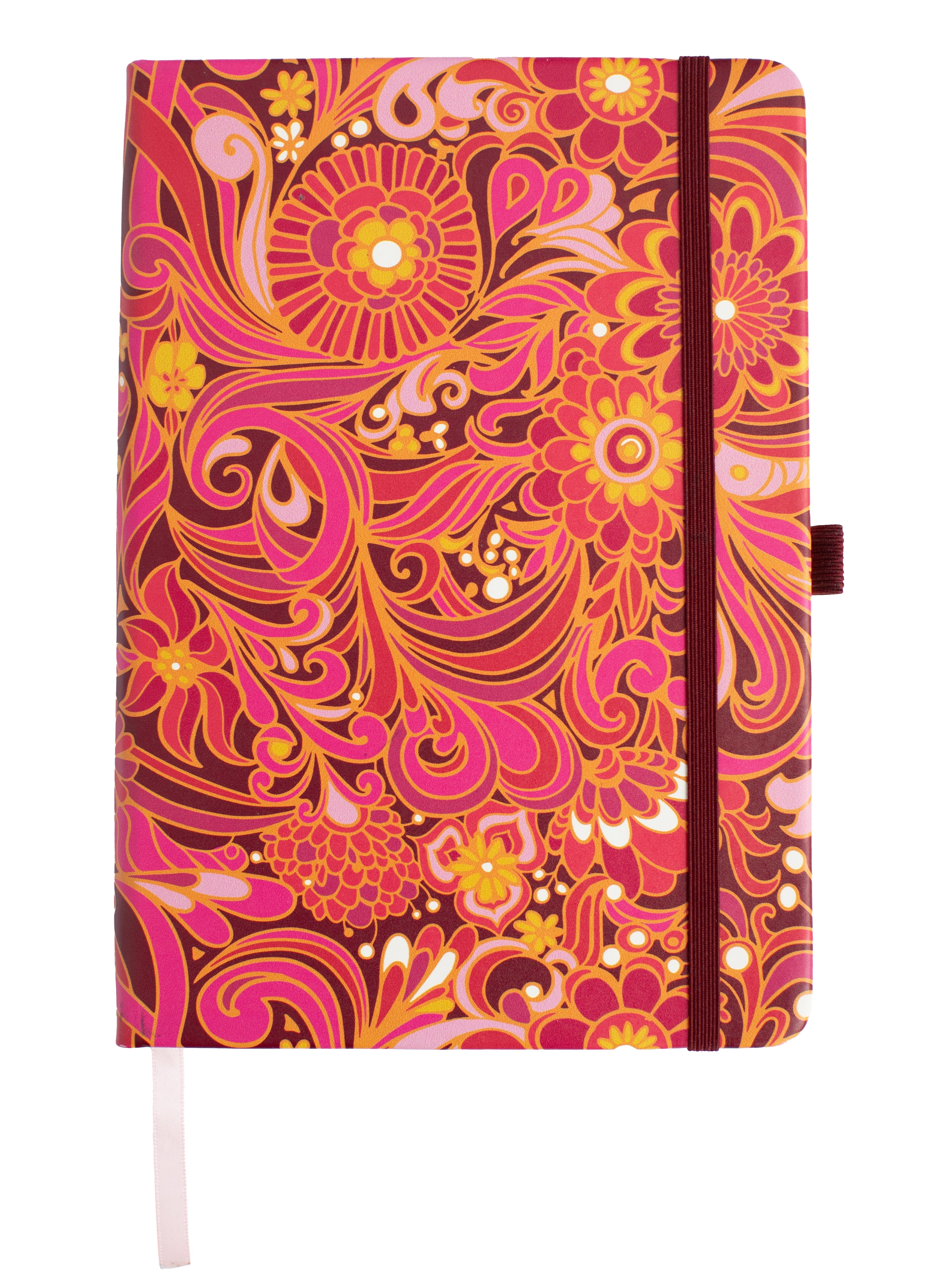 NOTEBOOK Flowerland Pink - Lesley Evers - A5 - A5 Notebook - Diary