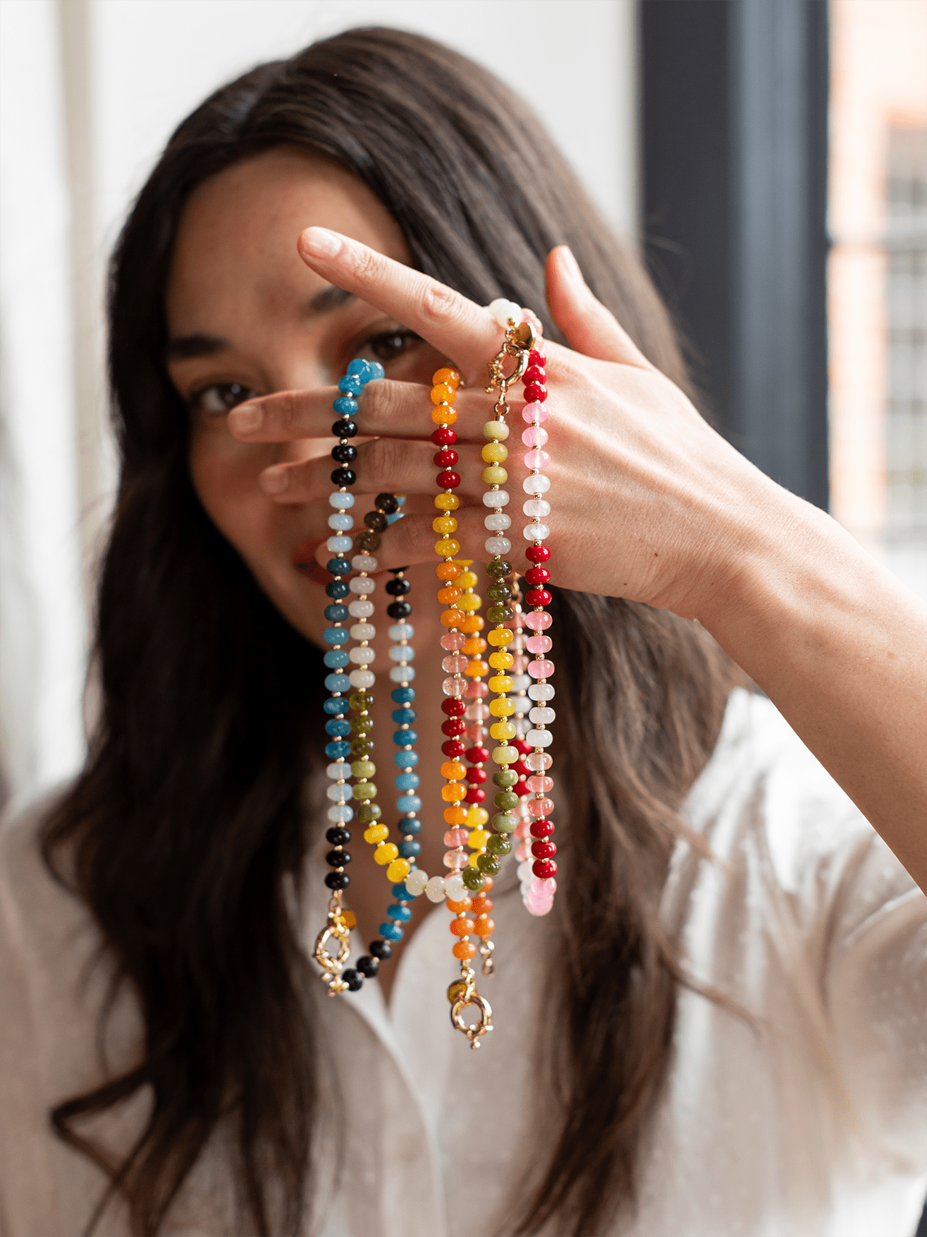 OPALINE Stone Necklace Calendula - Lesley Evers - Accessories - accessory - Shop