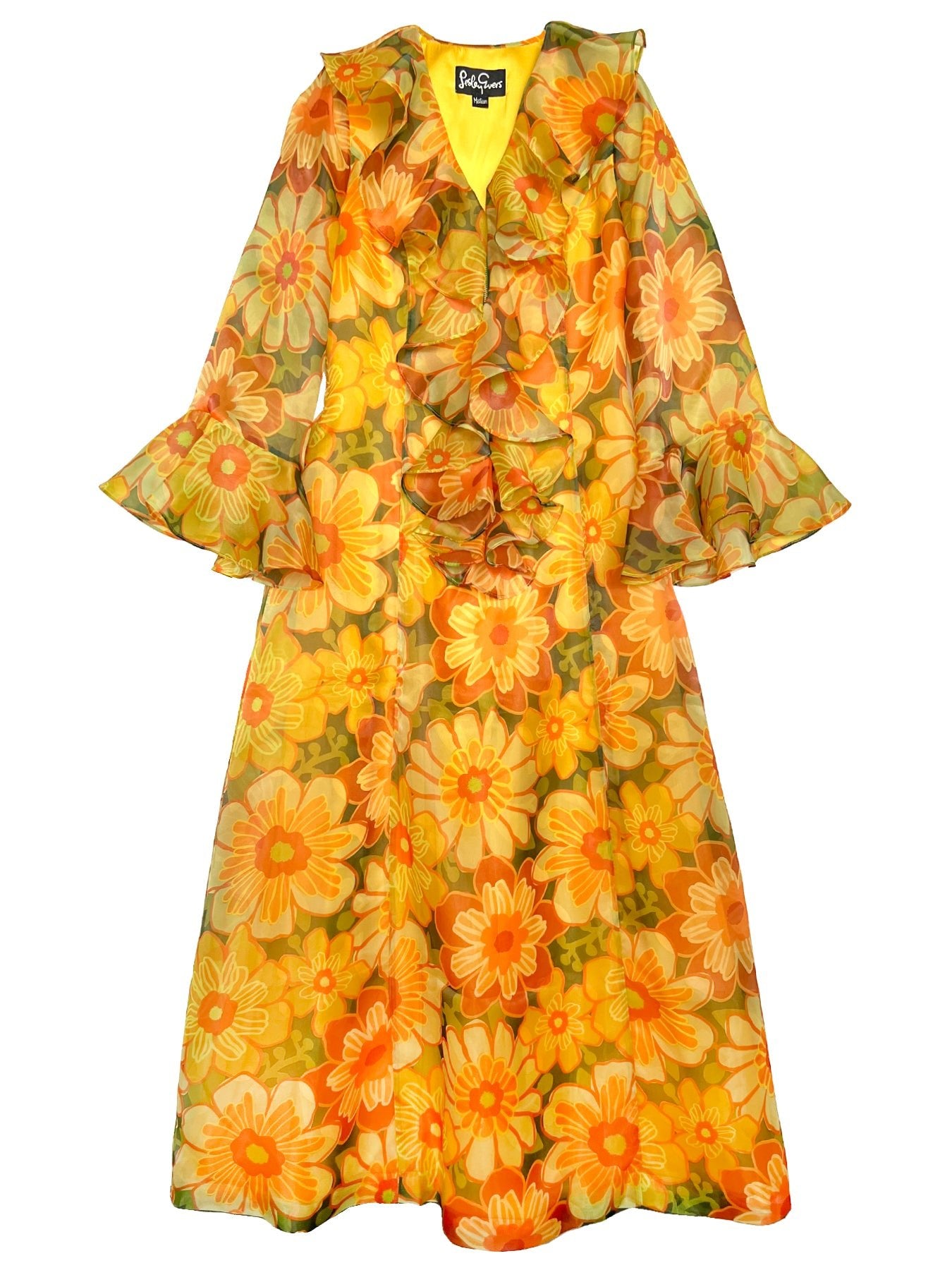 OPHELIA dress Camellia Yellow - Lesley Evers-Dress-Shop-Shop/All Products