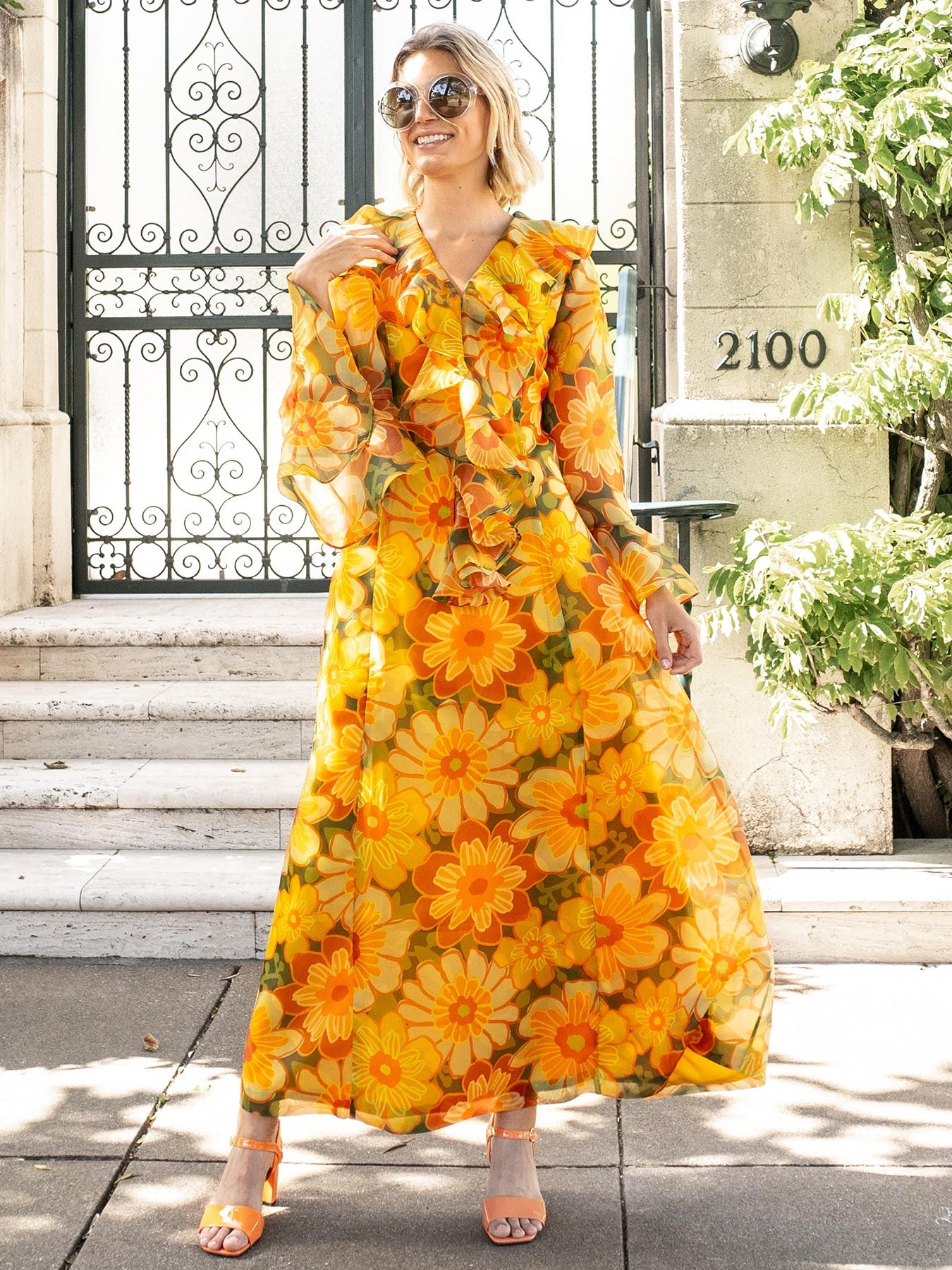 OPHELIA dress Camellia Yellow - Lesley Evers-Dress-Shop-Shop/All Products