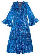 OPHELIA dress Flowerland Blue - Lesley Evers - Dress - flowerland - flowerland blue