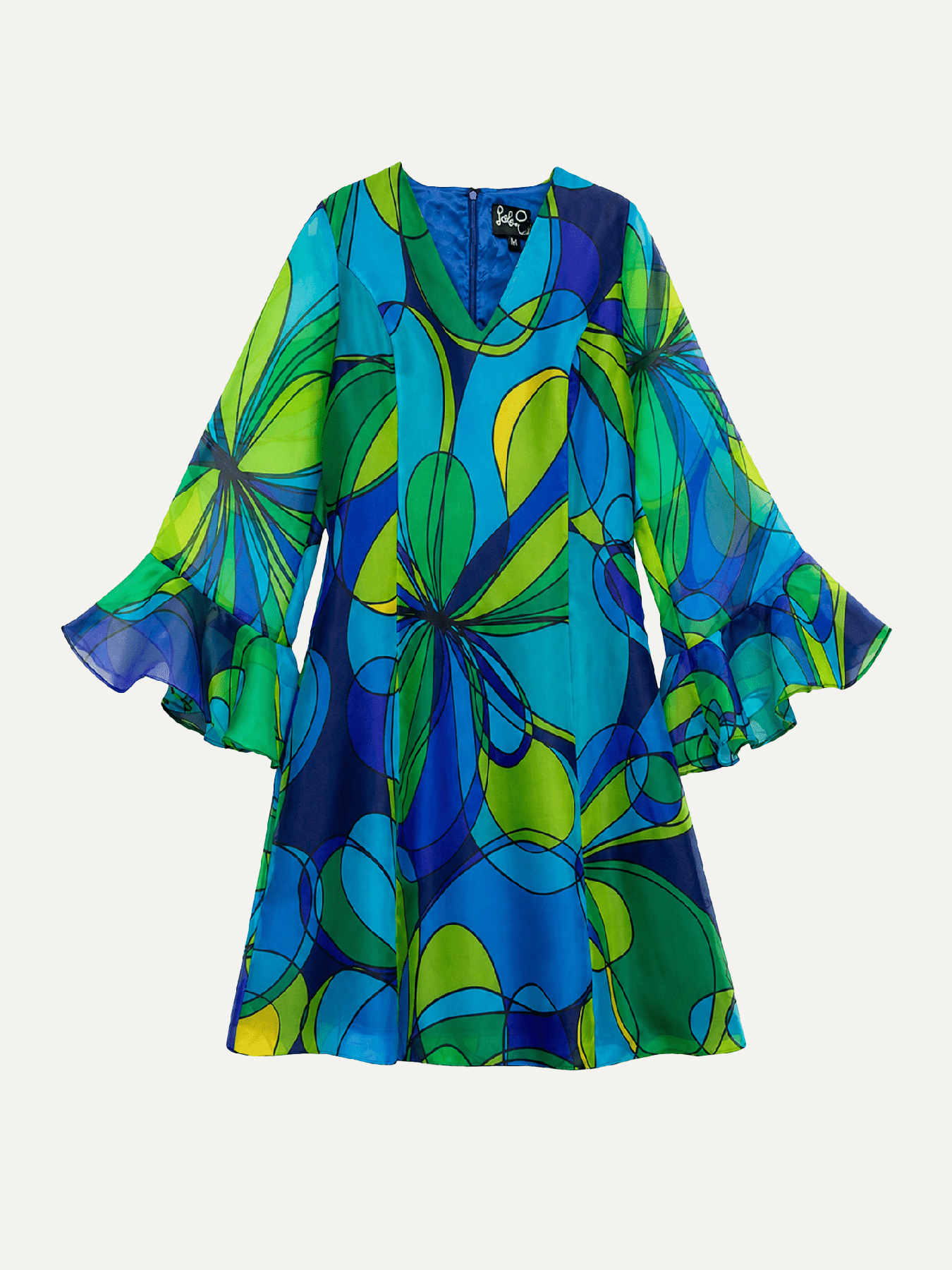 PALOMA dress Coronado Blue - Lesley Evers-gown - 