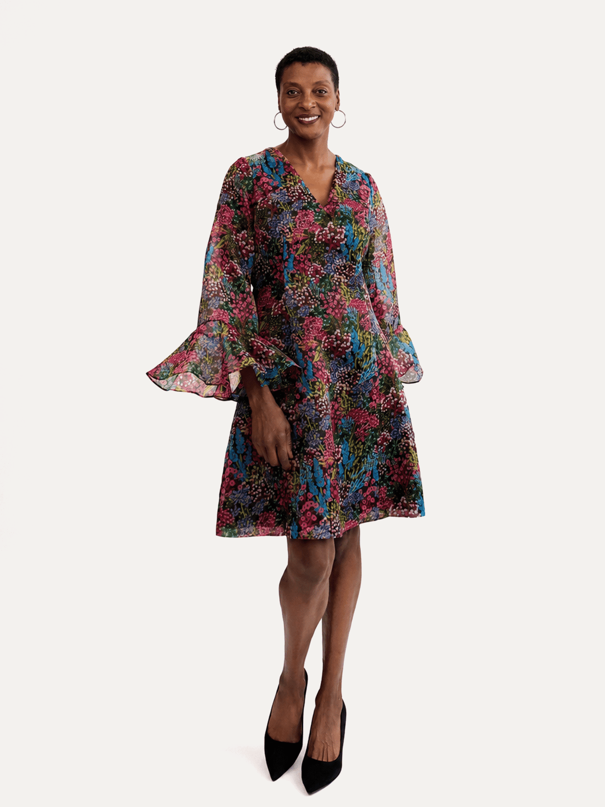 PALOMA dress Spring Meadow - Lesley Evers-Dress-gown-Shop