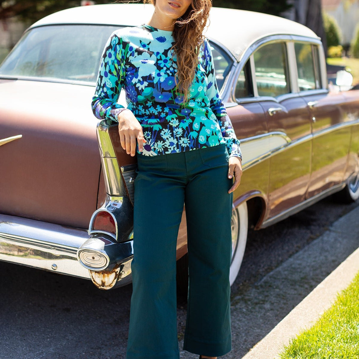 PARKER pant Deep Teal – Lesley Evers