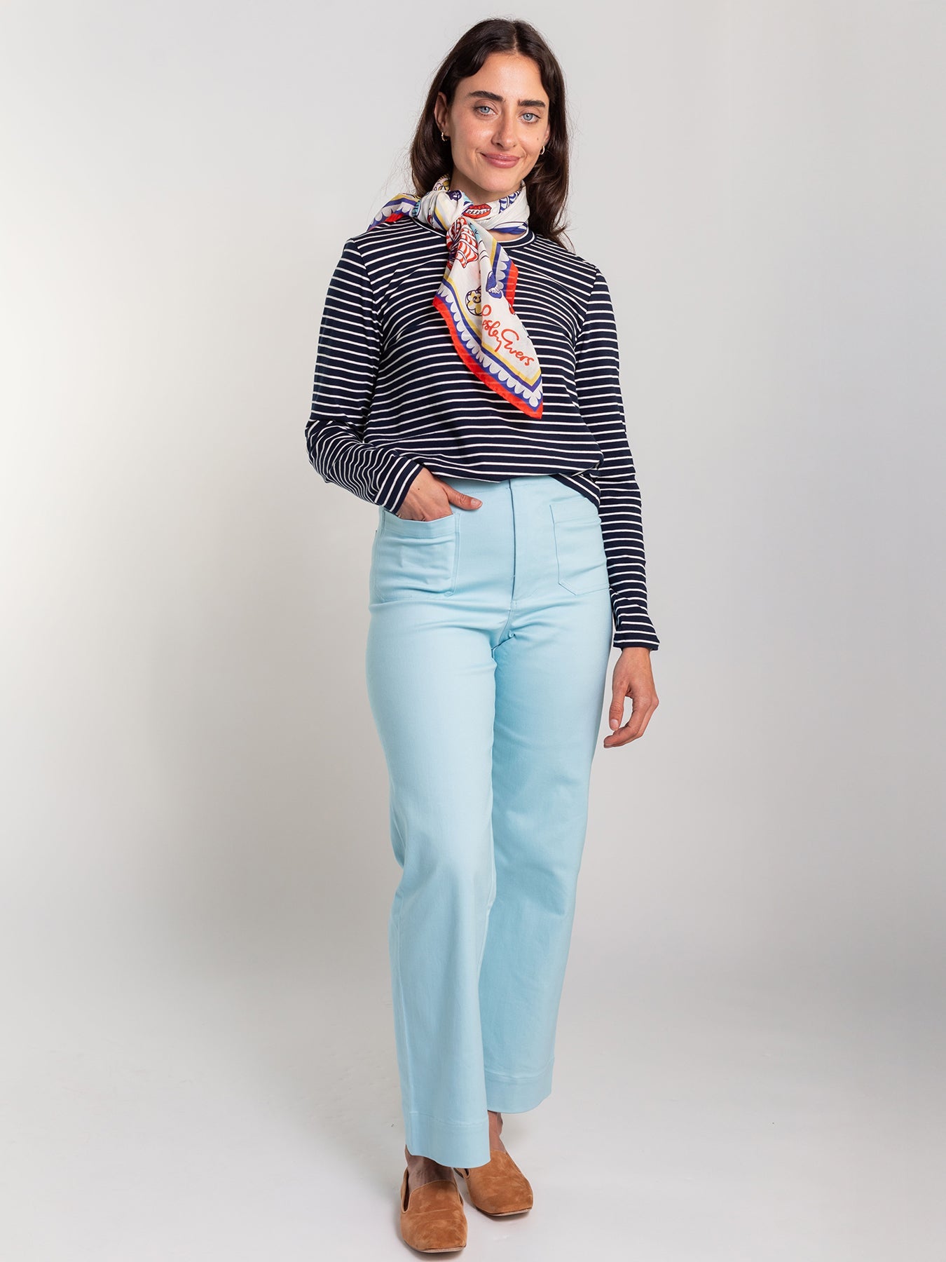PARKER pant Light Blue - Lesley Evers - BBQ - pant - Pants