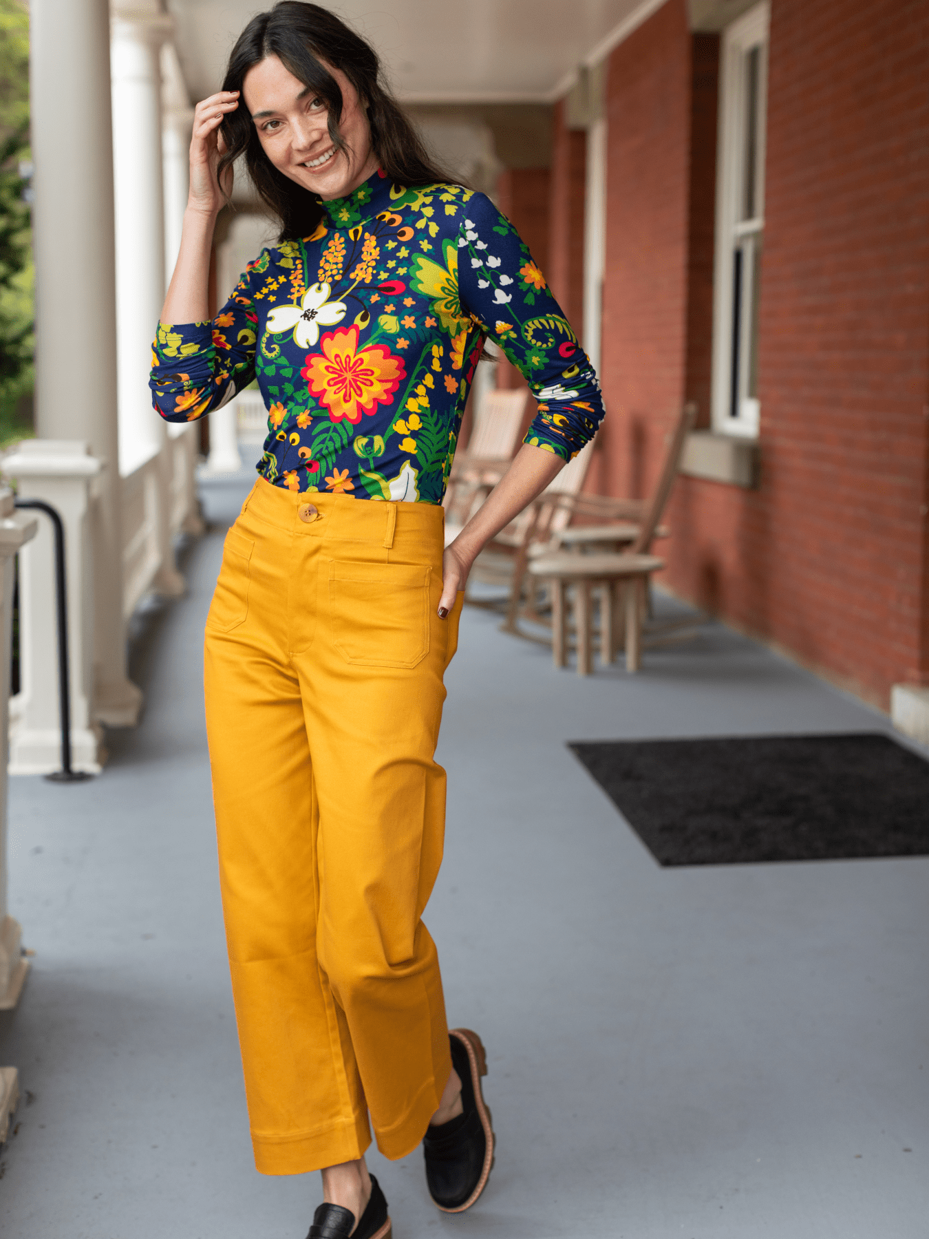 PARKER pant Mustard Yellow - Lesley Evers - mustard - mustard yellow - pant