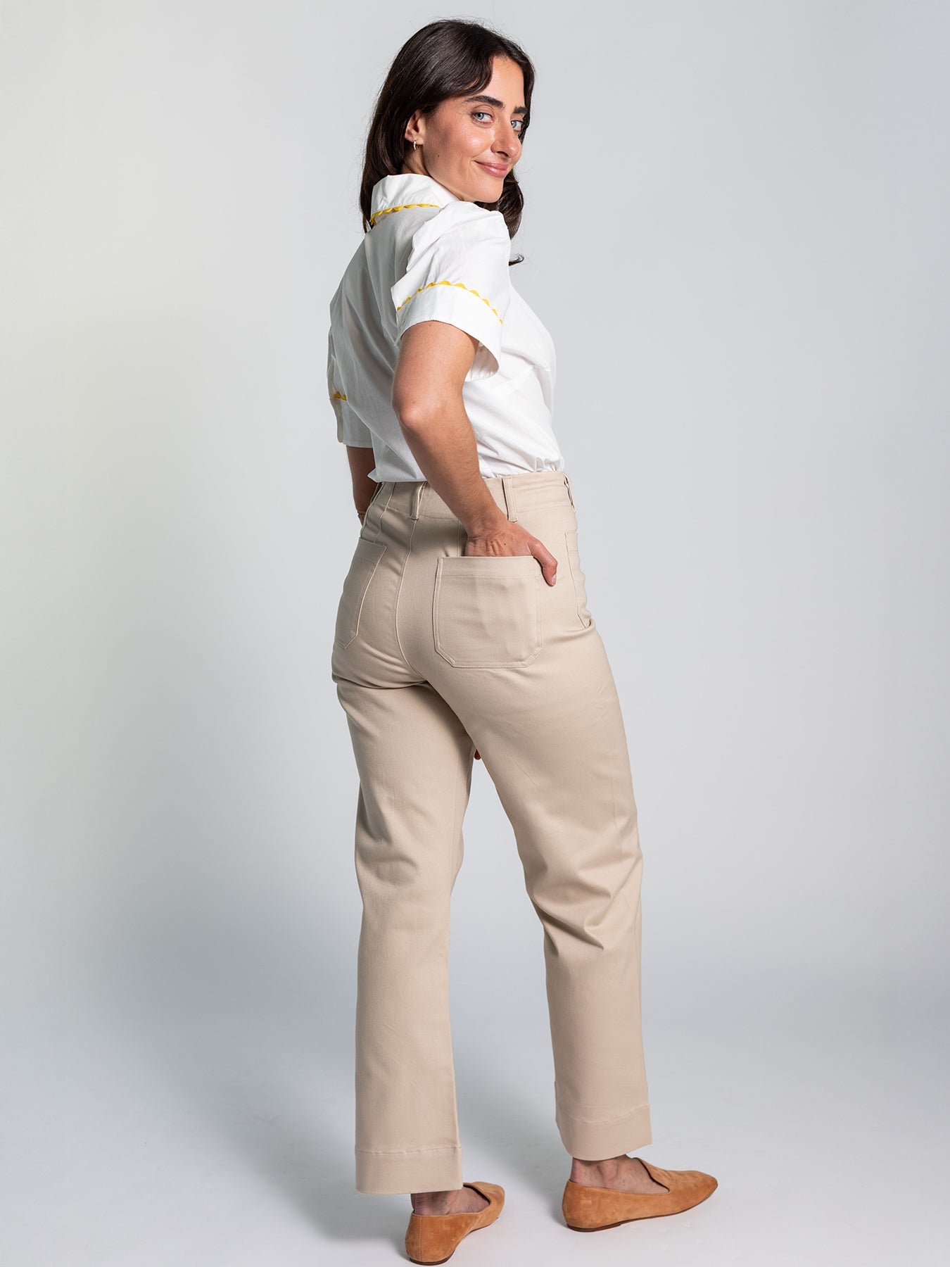 PARKER pant Sand - Lesley Evers - BBQ - pant - Pants