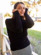 PAULINA turtleneck sweater Black - Lesley Evers - Shop - Shop/All Products - Shop/Separates