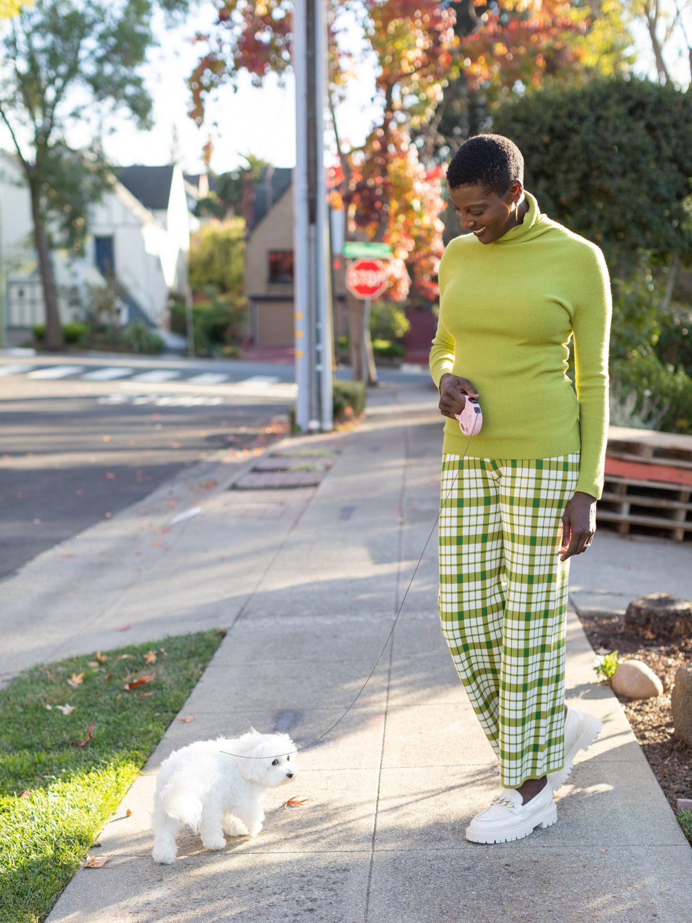 PAULINA turtleneck sweater Green – Lesley Evers