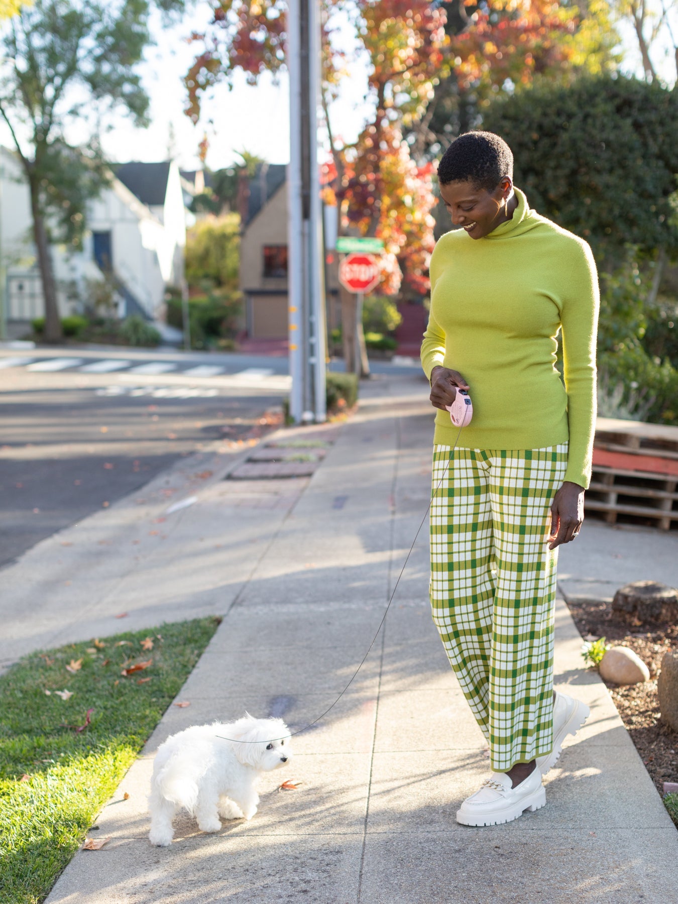 PAULINA turtleneck sweater Green - Lesley Evers - Shop - Shop/All Products - Shop/Separates