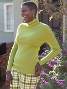 PAULINA turtleneck sweater Green - Lesley Evers - Shop - Shop/All Products - Shop/Separates