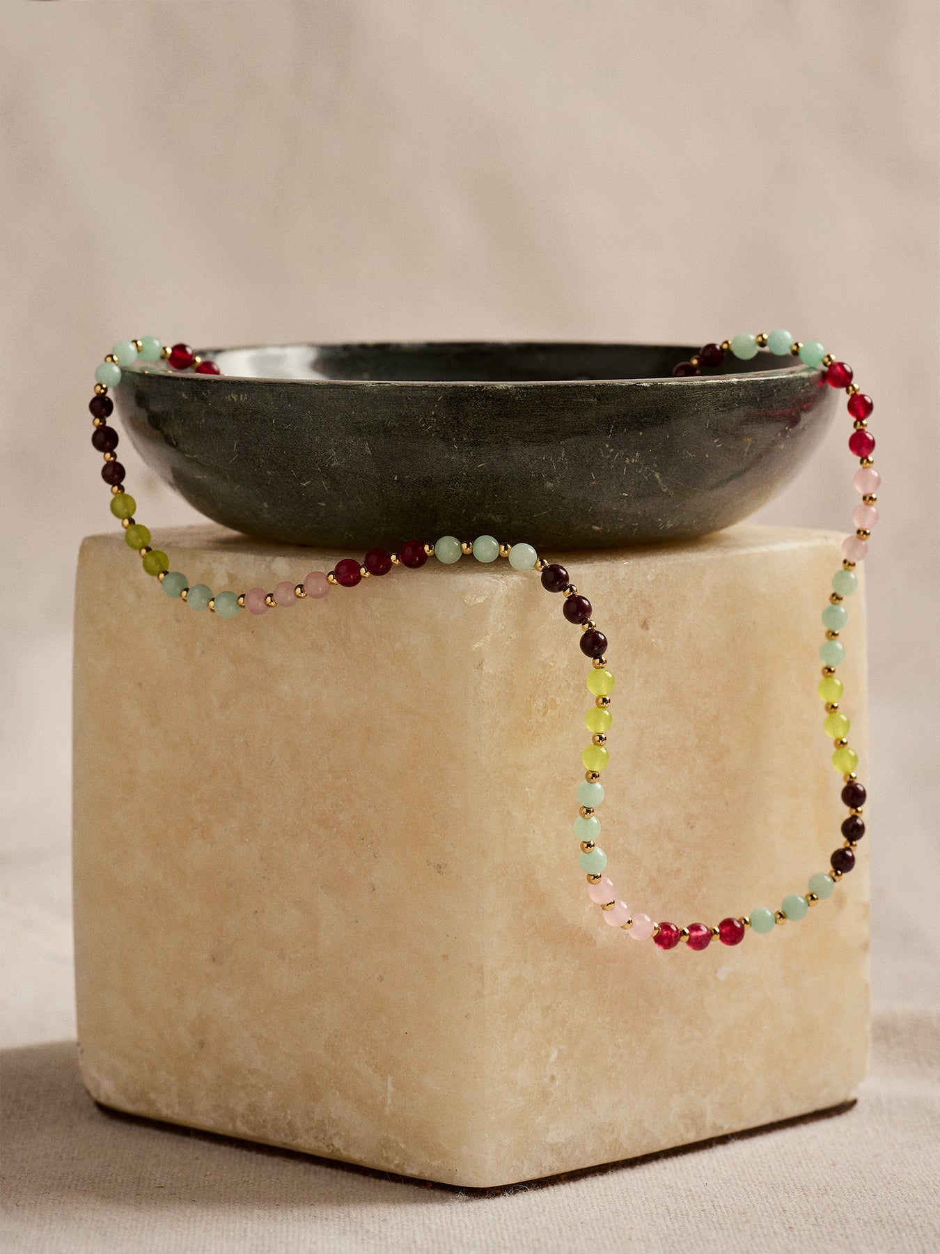 Petite Stone Necklace Verbena - Lesley Evers-Accessories-accessory-new