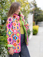 PETRA quilted coat Gems - Lesley Evers - Best Seller - coat - outerwear