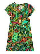 PHOEBE dress Flowerland Green - Lesley Evers - Dress - flowerland - flowerland green